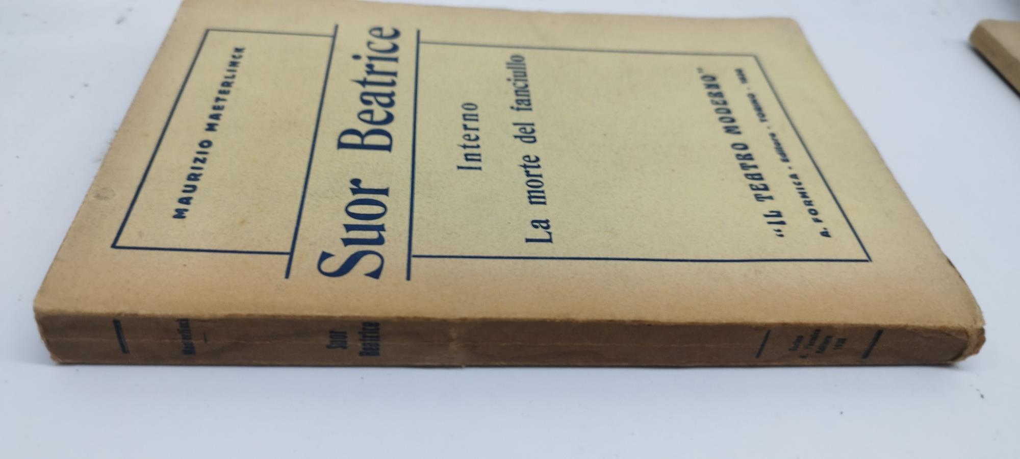 maurizio maeterlinck suor beatrice interno la morte del fanciullo