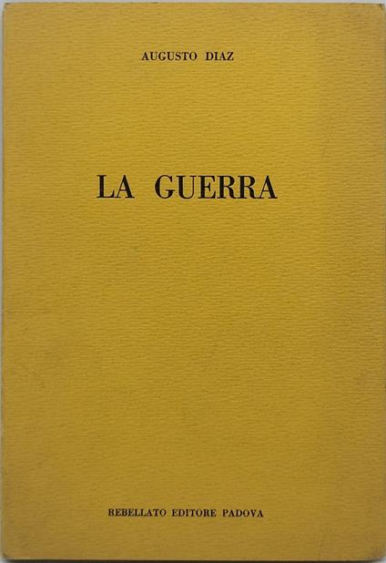 la guerra augusto diaz - copertina