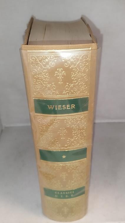 wieser opere classici utet - copertina