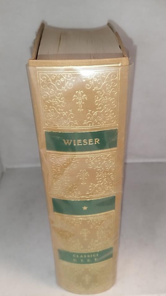 wieser opere classici utet - copertina