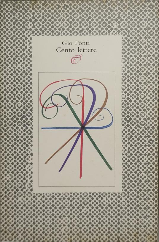 gio ponti cento lettere - copertina