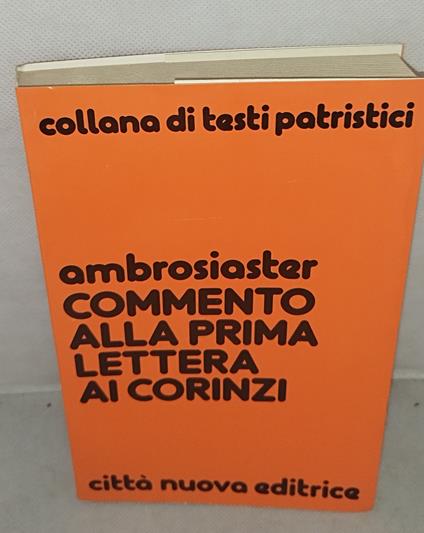 ambrosiaster commento alla prima lettera ai corinzi - copertina