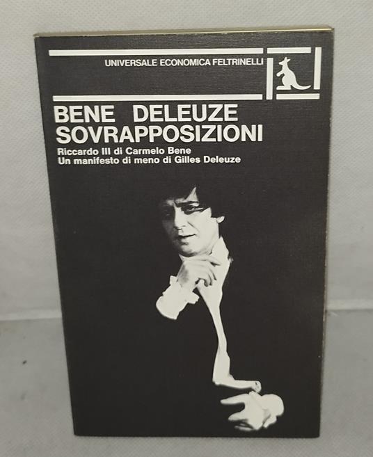 bene deleuze sovrapposizione carmelo bene - copertina