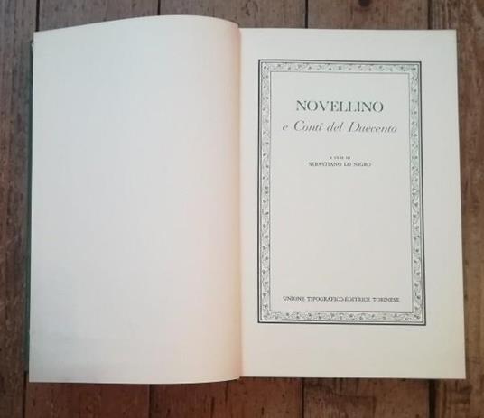 Novellino E Conti Del Duecento - copertina
