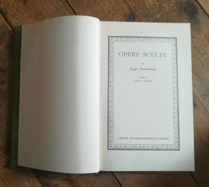 Opere Scelte - Luigi Settembrini - copertina