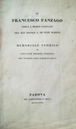 Di Francesco Fanzago Nobile E Medico Padovano Del Suo Secolo E De' Suoi Scritti
