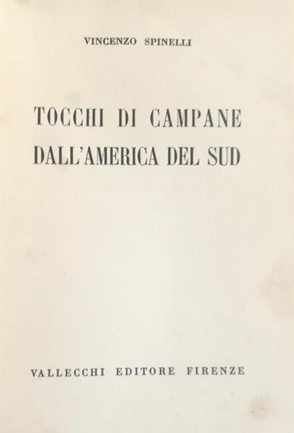 Tocchi Di Campane Dall'America Del Sud - Vincenzo Spinelli - copertina