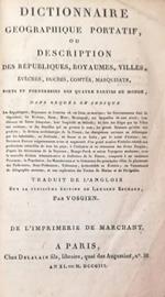 Dictionnaire Geographique-Portatif