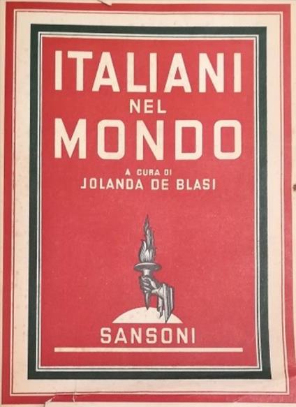 Italiani Nel Mondo - Jolanda De Blasi - copertina