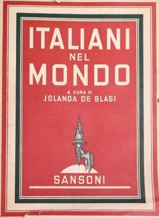 Italiani Nel Mondo - Jolanda De Blasi - copertina