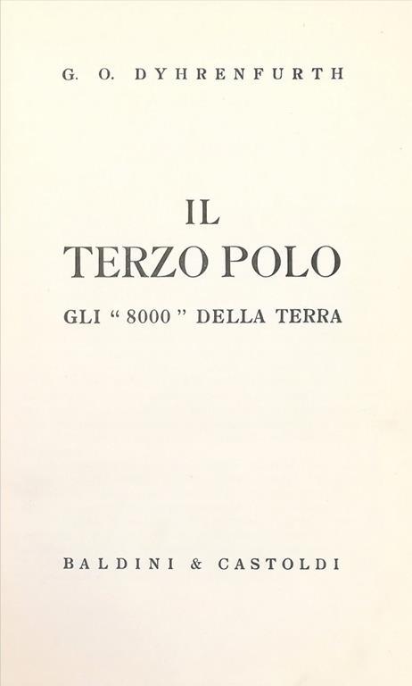 Il Terzo Polo Gli 8000 Della Terra - copertina