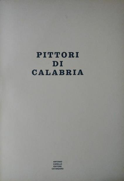 Pittori Di Calabria - Mario Nuzzo - copertina