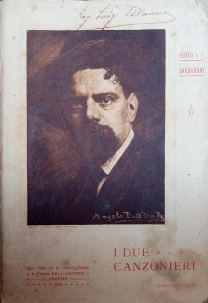 I due canzonieri - Berto Barbarani - copertina