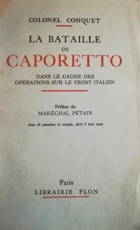 La bataille de Caporetto dans le cadre des opérations sur le front italien - copertina