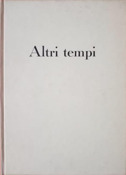 Altri tempi - Piero Nardi - copertina