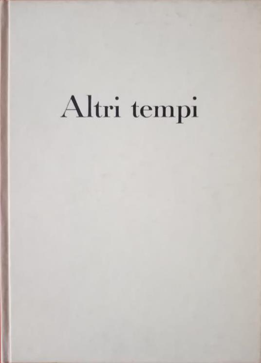 Altri tempi - Piero Nardi - copertina