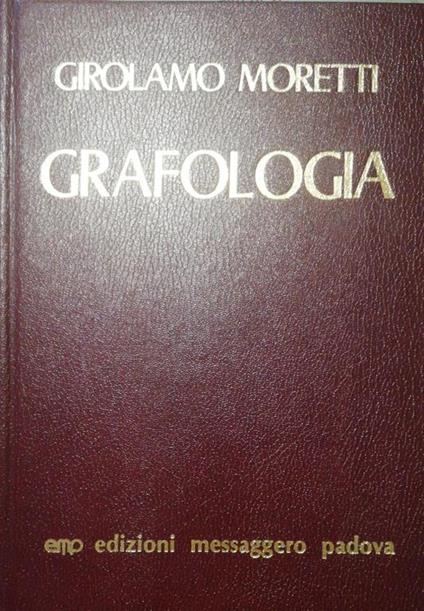 Grafologia - Girolamo Moretti - copertina