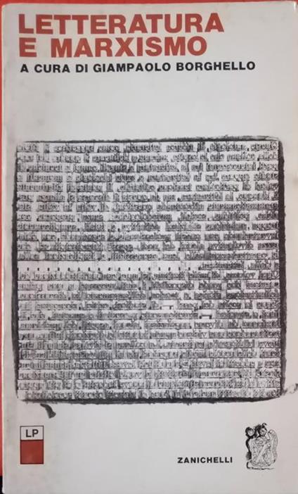 Letteratura e marxismo - Giampaolo Borghello - copertina