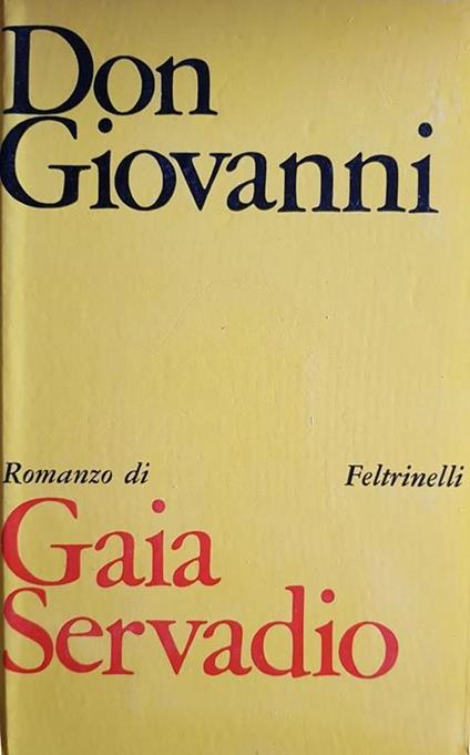 Don Giovanni - L'Azione Consiste - Gaia Servadio - copertina