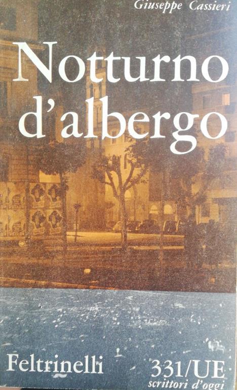 Notturno d'albergo - Giuseppe Cassieri - copertina