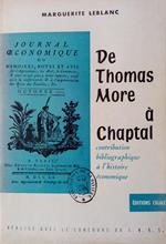 De Thomas More a Chaptal : contribution bibliographique a l'histoire economique : inventaire d'un fonds d'ouvrages anciens conserves aux Salles d'etudes Economiques et Statistiques de la Faculte de Droit de Paris