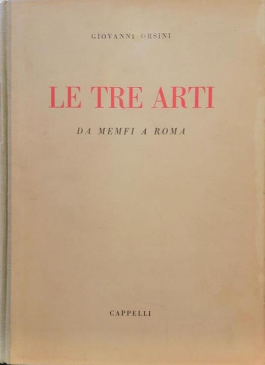 Le Tre Arti Da Menfi A Roma - Giovanni Orsini - copertina