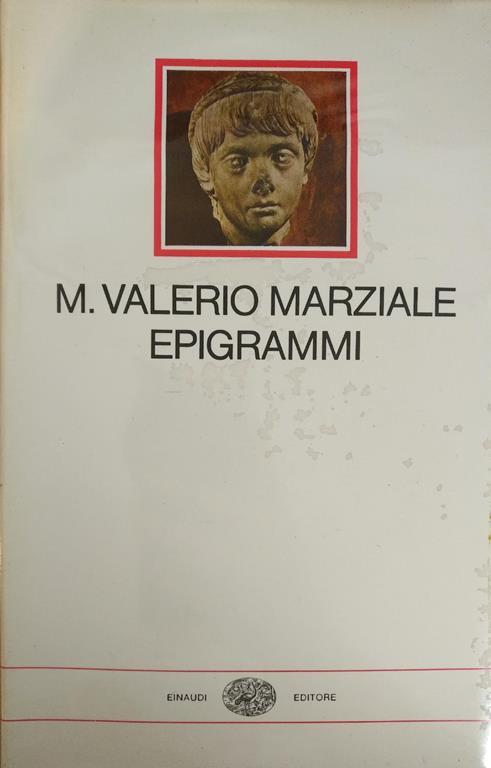 Epigrammi - Marco Valerio Marziale - copertina