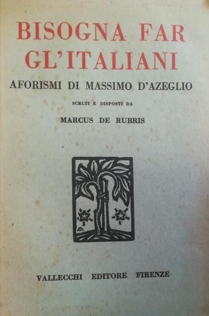 Bisogna Far Gl'Italiani - Marcus De Rubris - copertina