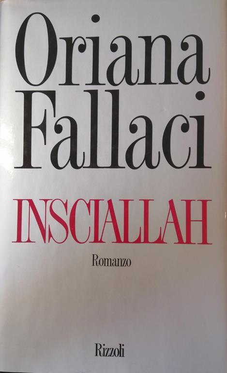 Insciallah - Oriana Fallaci - copertina