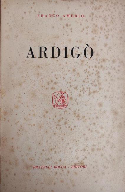 Ardigò - Franco Amerio - copertina
