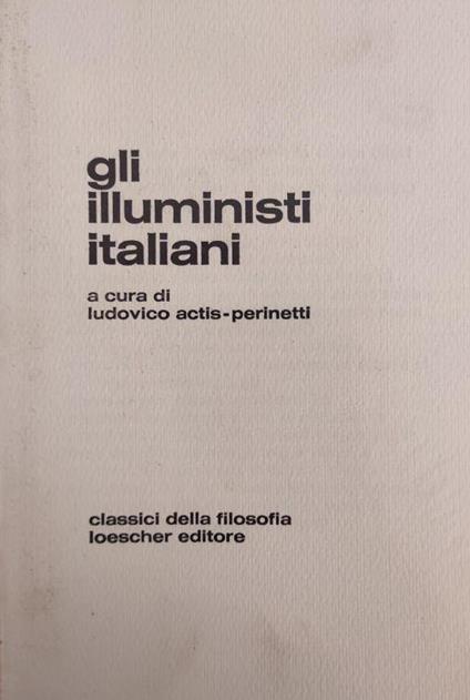 Gli Illuministi Italiani - copertina
