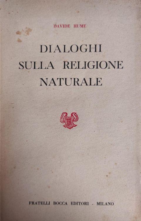 Dialoghi Sulla Religione Naturale - copertina