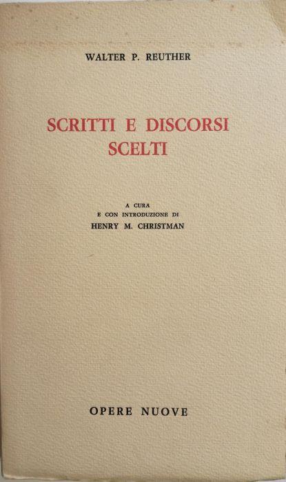 Scritti E Discorsi Scelti - copertina