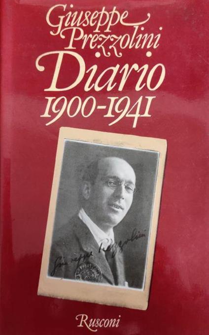 Diario 1900-1941 - Giuseppe Prezzolini - copertina