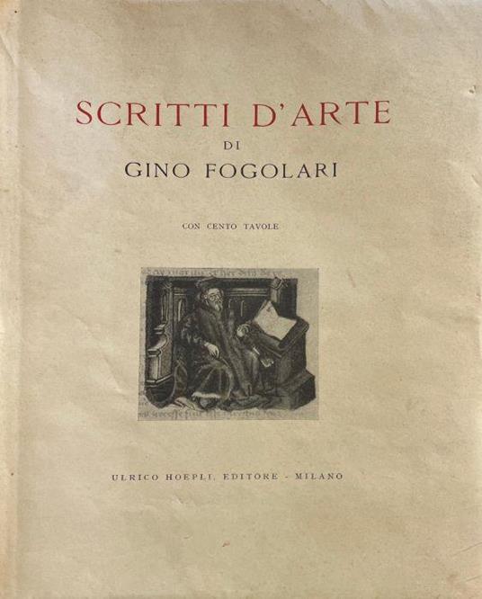 Scritti d'arte - Gino Fogolari - copertina