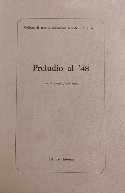 Preludio Al '48 - copertina