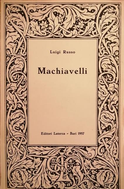 Macchiavelli - Luigi Russo - copertina