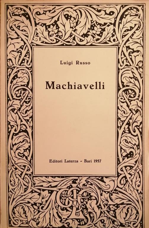 Macchiavelli - Luigi Russo - copertina