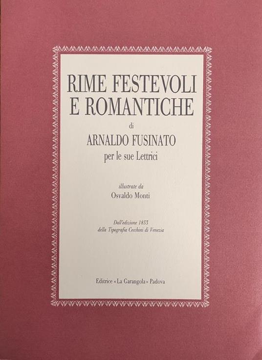Rime Festevoli E Romantiche - Arnaldo Fusinato - copertina