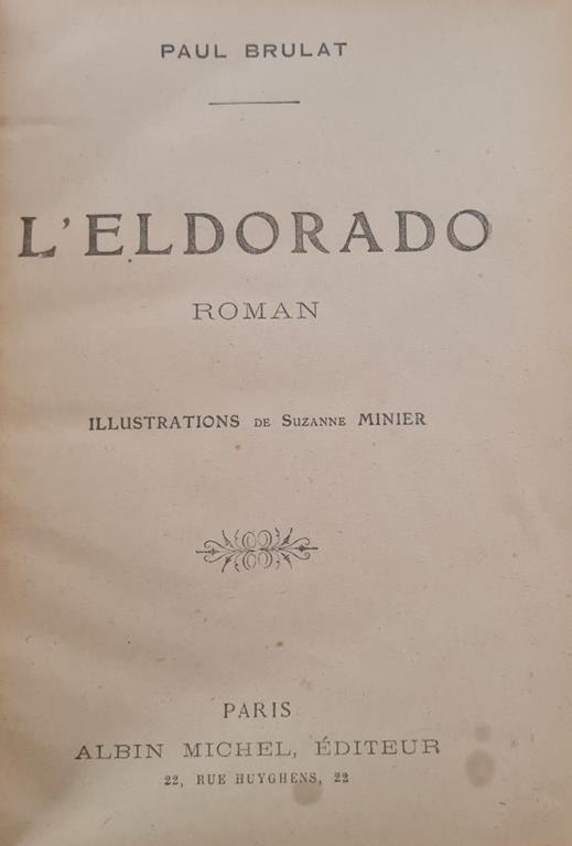 L' Eldorado - Paul Brulat - copertina