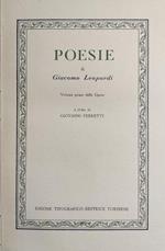 Poesie Seguito Da Prose Di Giacomo Leopardi