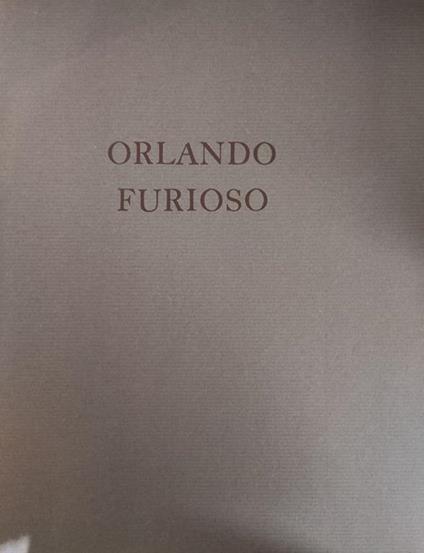 Orlando Furioso - Ludovico Ariosto - copertina