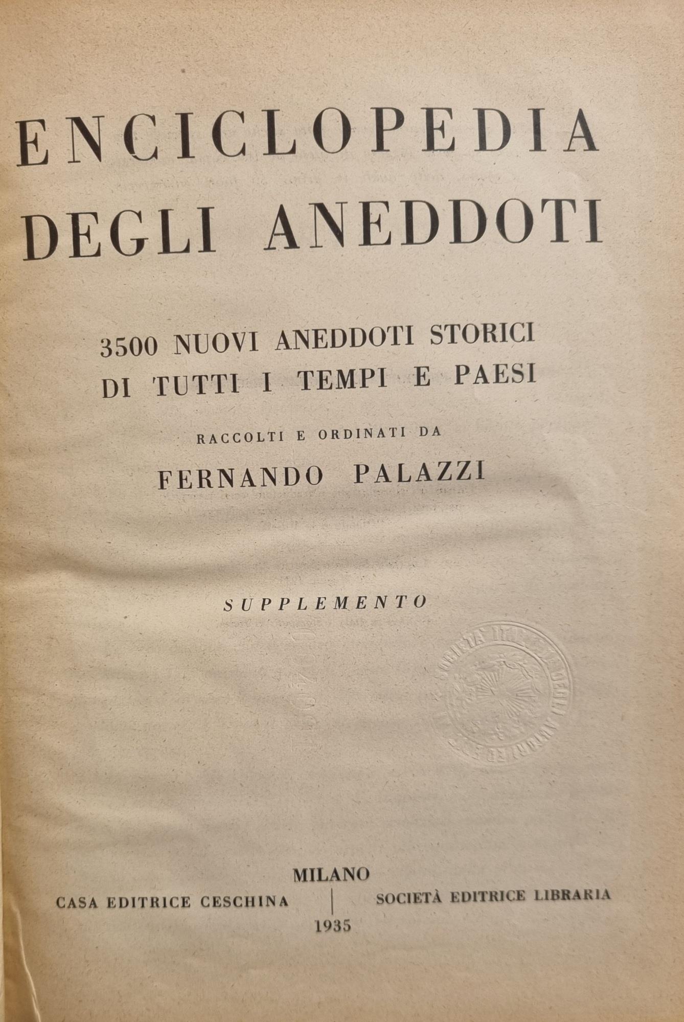 Enciclopedia Degli Aneddoti
