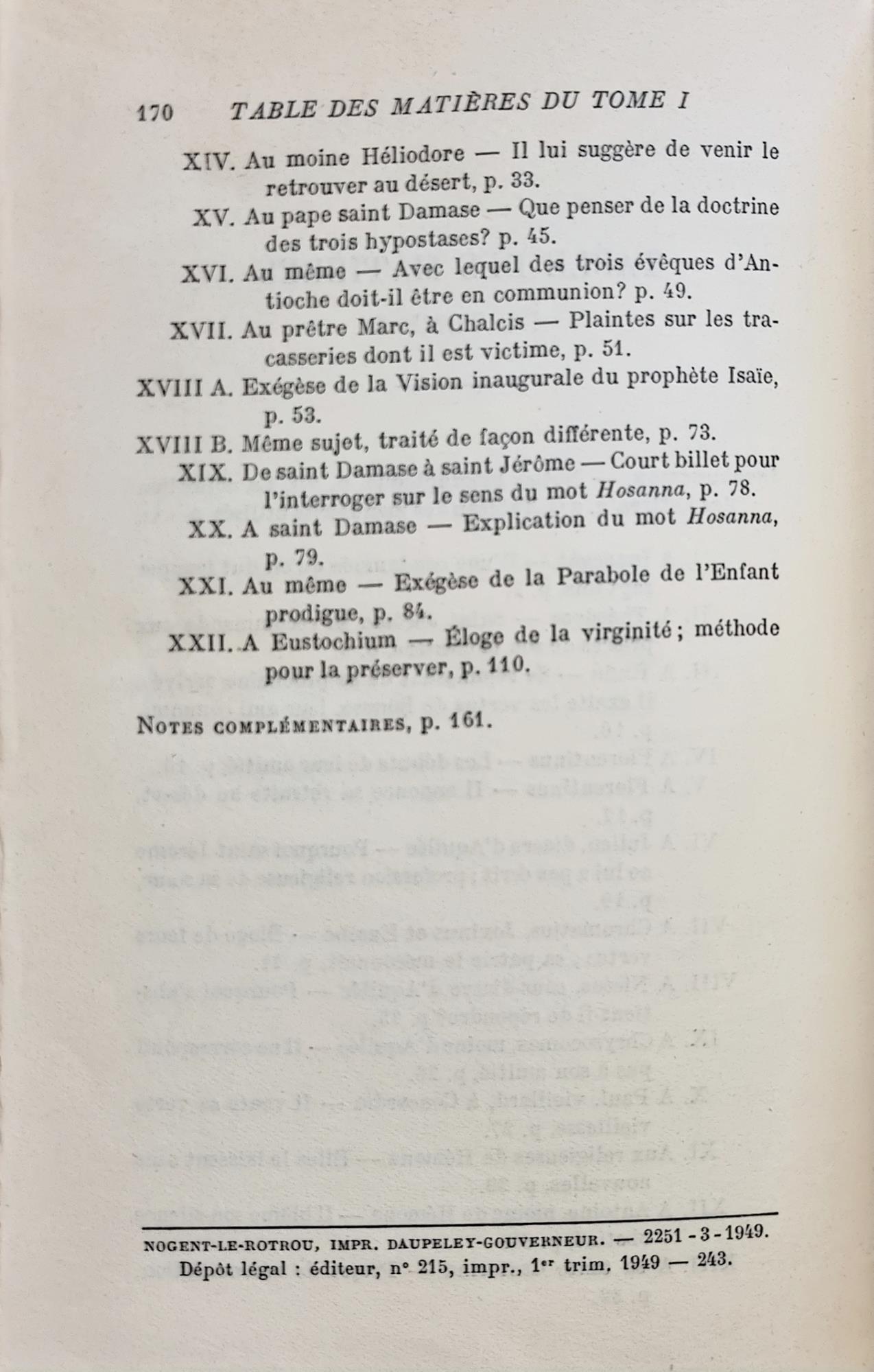 Lettres tome I