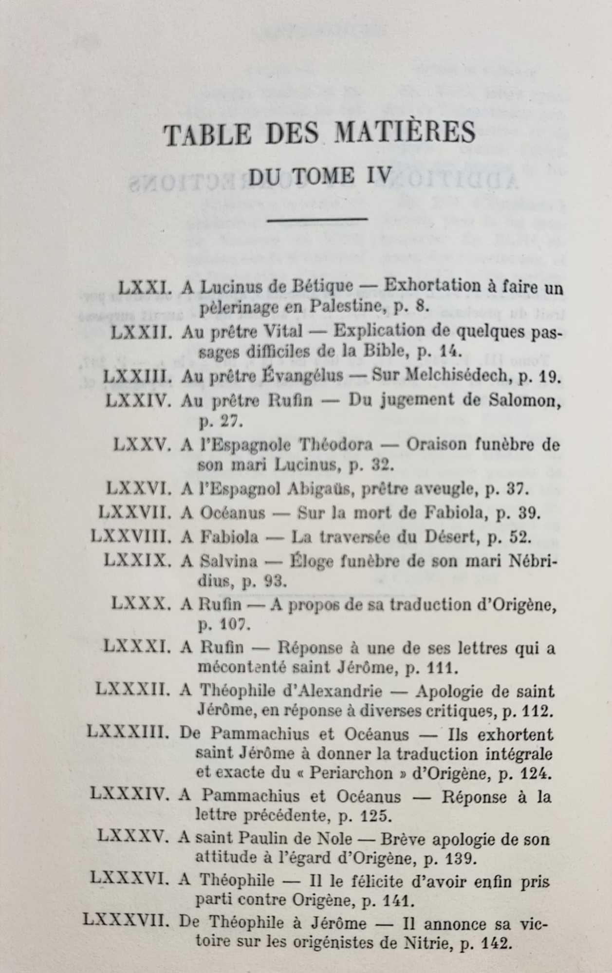 Lettres tome IV
