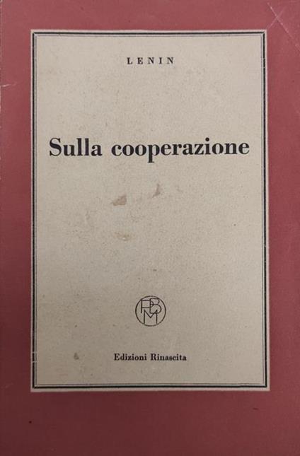 Sulla Cooperazione - Lenin - copertina
