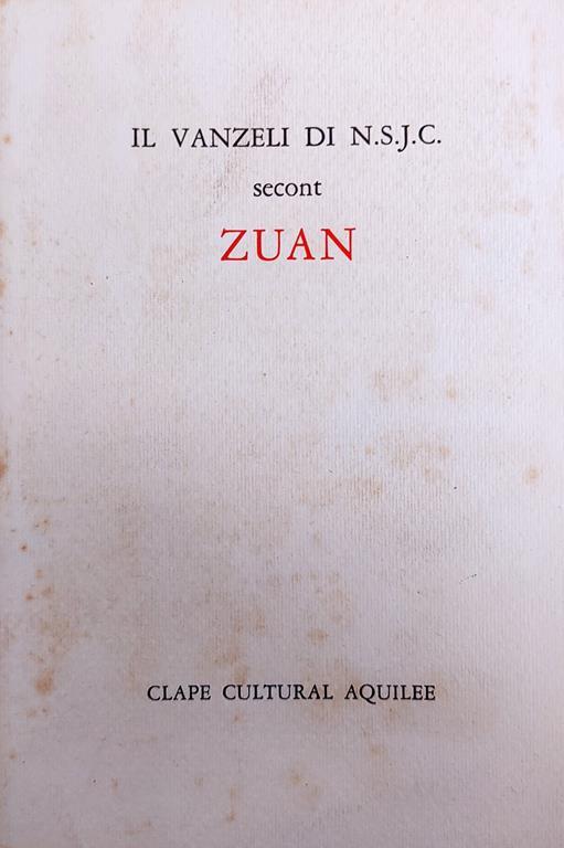 Il Vanzeli Di N.S.J.C - copertina