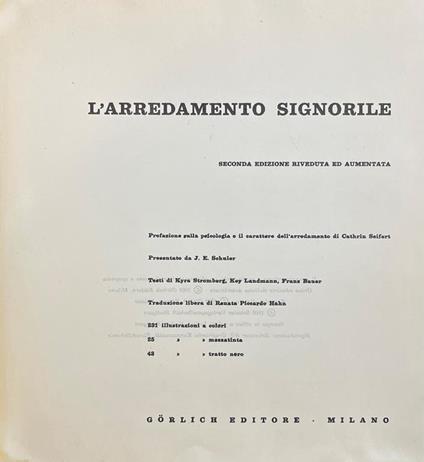 L' Arredamento Signorile - copertina
