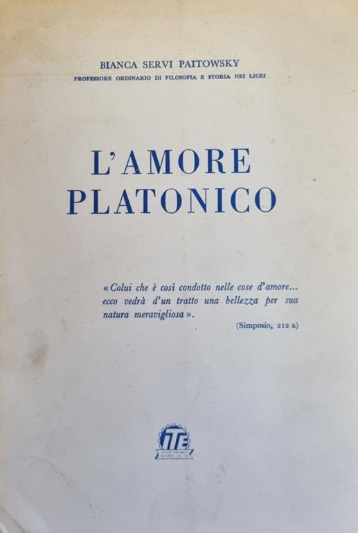 L' Amore Platonico - copertina
