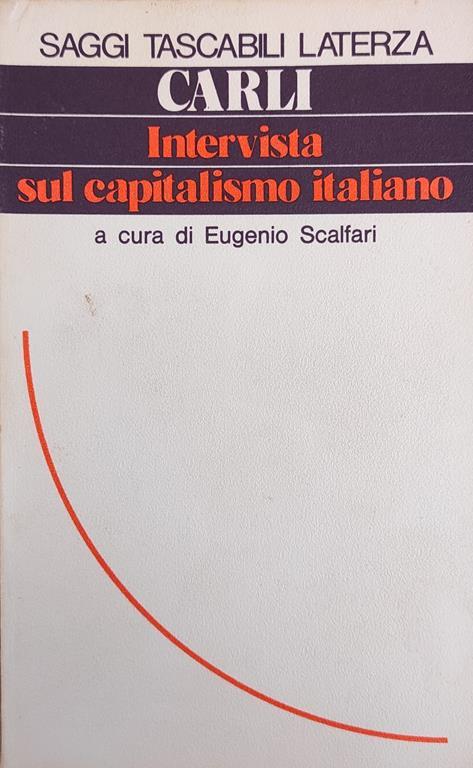 Intervista Sul Capitalismo Italiano - Guido Carli - copertina